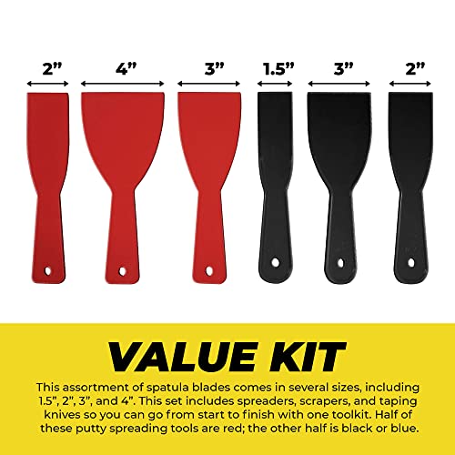 Qualihome QH633 Putty Knife Set | 6 Flexible Paint Scrapers thumb #2
