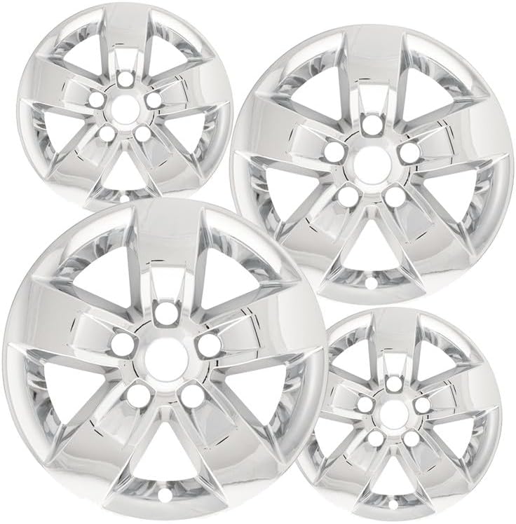 Fuel Rider Set of 4 17 Inch Chrome ABS Rim Wheel Skins Compatible with 2013-2022 Dodge Ram 1500 Impostor for Style Wheel Covers