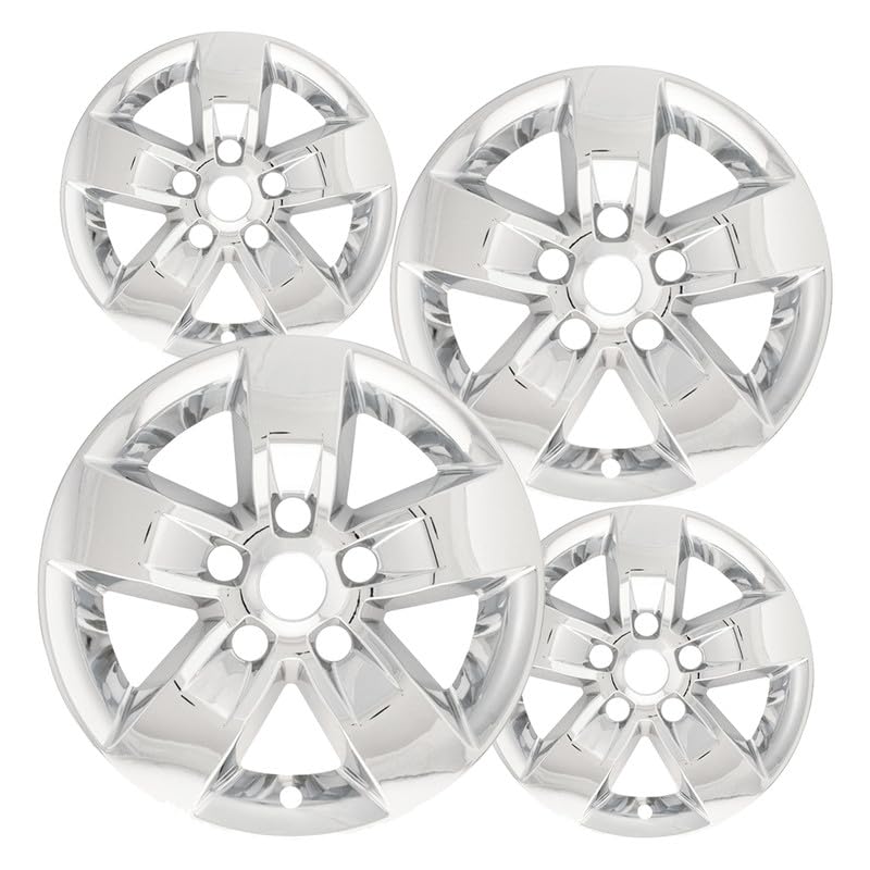 Fuel Rider Set of 4 17 Inch Chrome ABS Rim Wheel Skins Compatible with 2013-2022 Dodge Ram 1500 Impostor for Style Wheel Covers