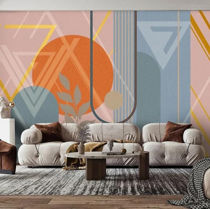 Revêtement mural 3D feuilles géométriques finition mate 350cm