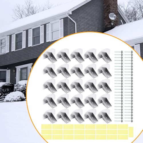 Barras de nieve para techos metálicos que evitan desprendimientos de hielo en apartamentos 4