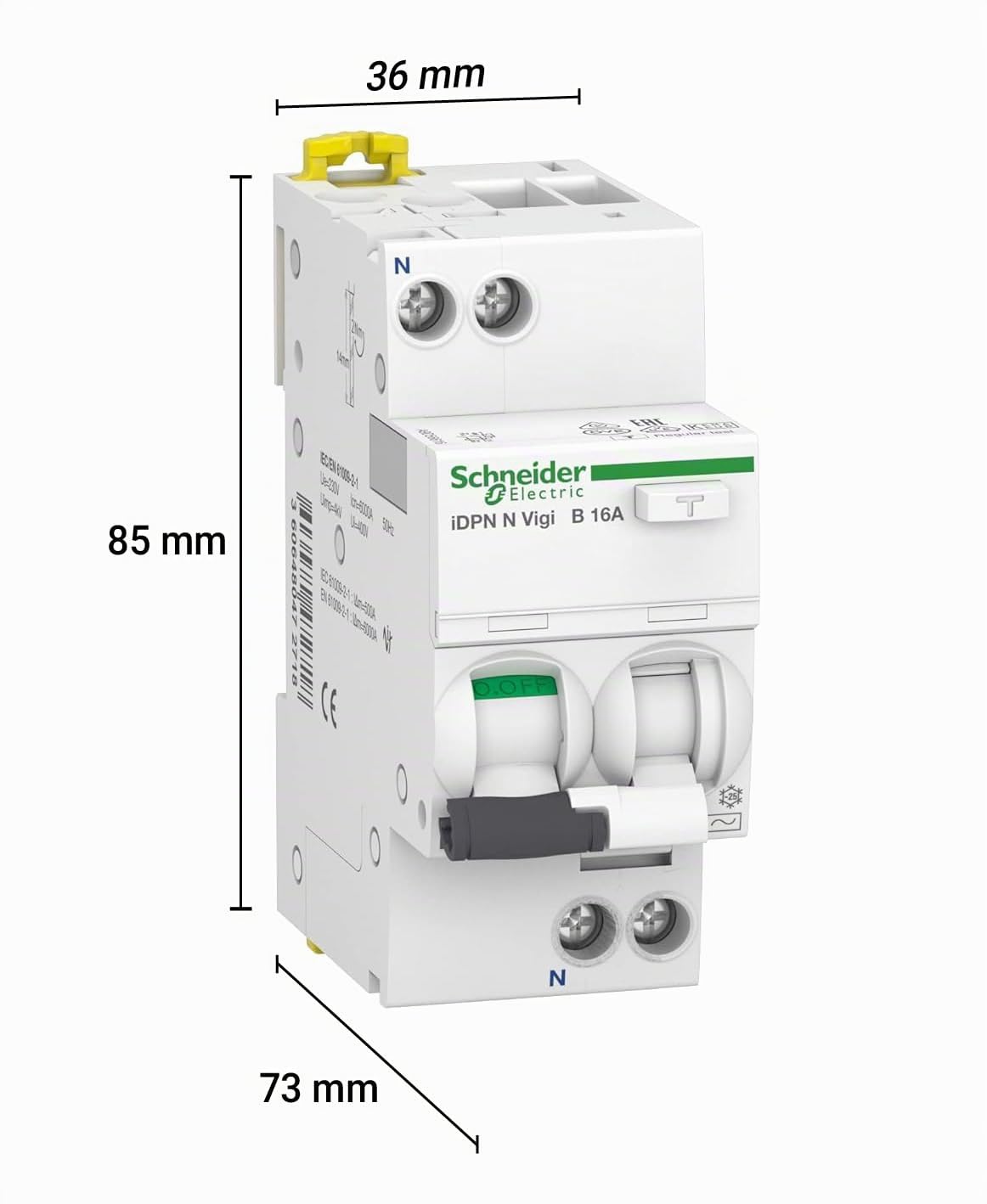 Schneider Electric Interruptor IDPN Neutro Vigi 16A B 30mA Type-A
