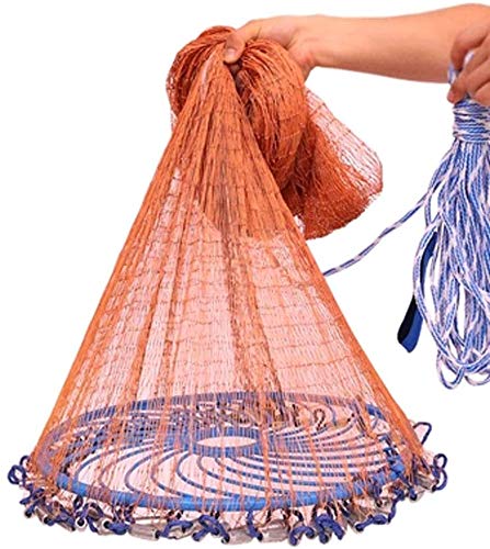 Grljd Fishing Equipment/Fishing Gear Wear-resistant Fish Net, A Variety of Materials, A Variety (Edition : Height 2.1m steel sink) (Size : Height 3m steel sink)