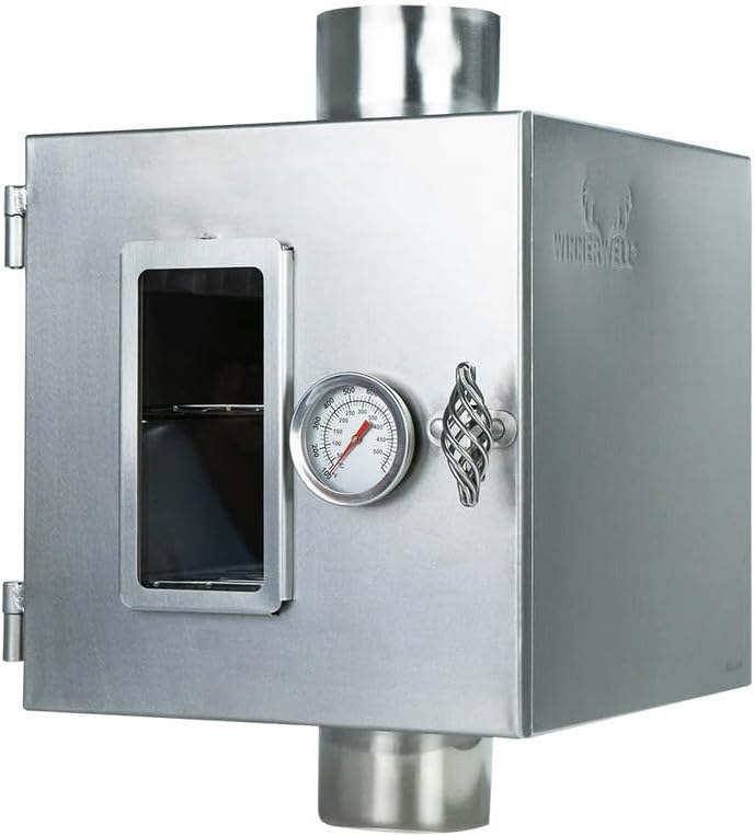 ウィンナーウェル (76mm) 外気吸入型 ノマドプラス 薪ストーブ 専用 パイプ オーブン WINNERWELL 温度計付き アウ