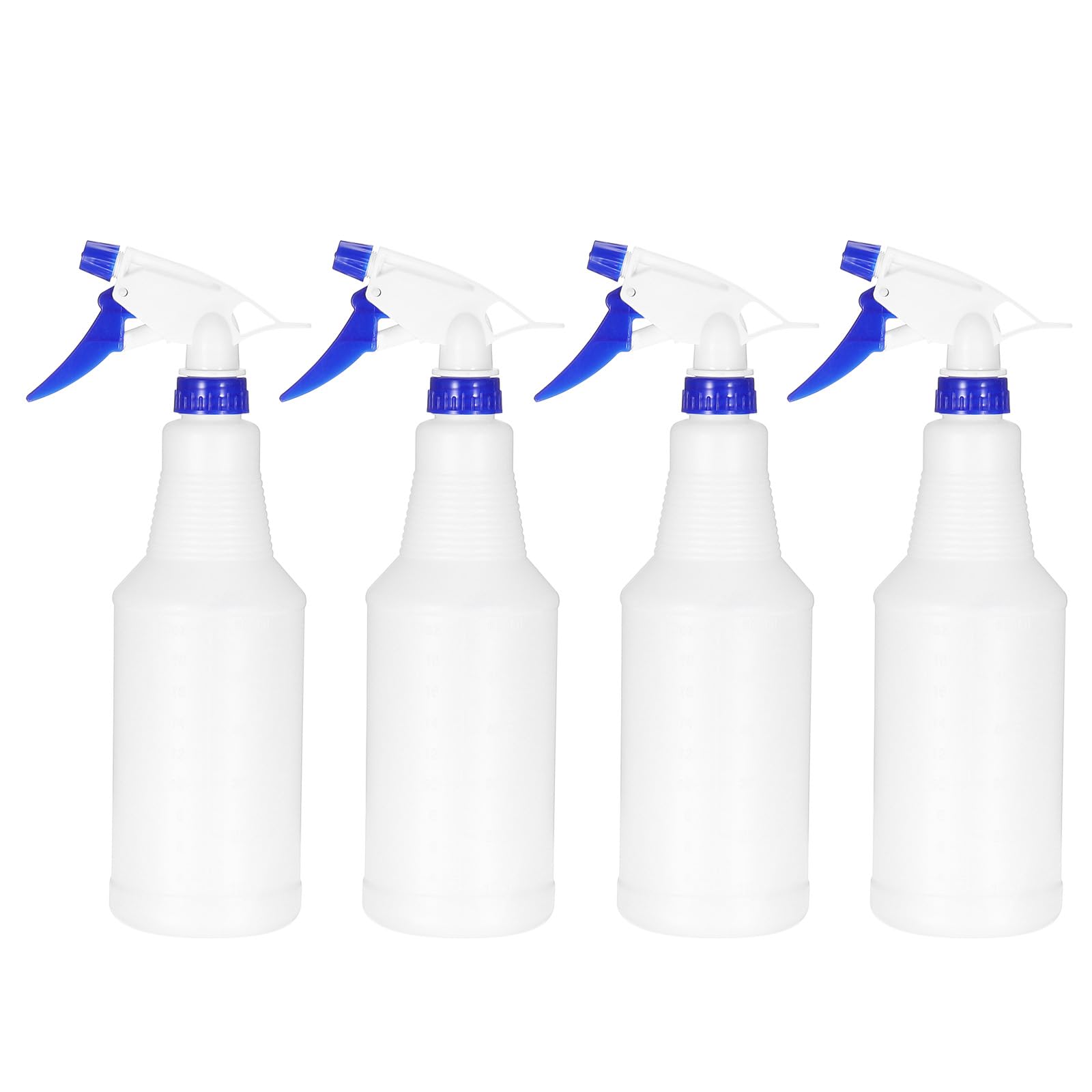 PATIKIL 4 Pezzi Bottiglie Di Plastica Con Spruzzatore 750ml/24oz Vuoto Blu