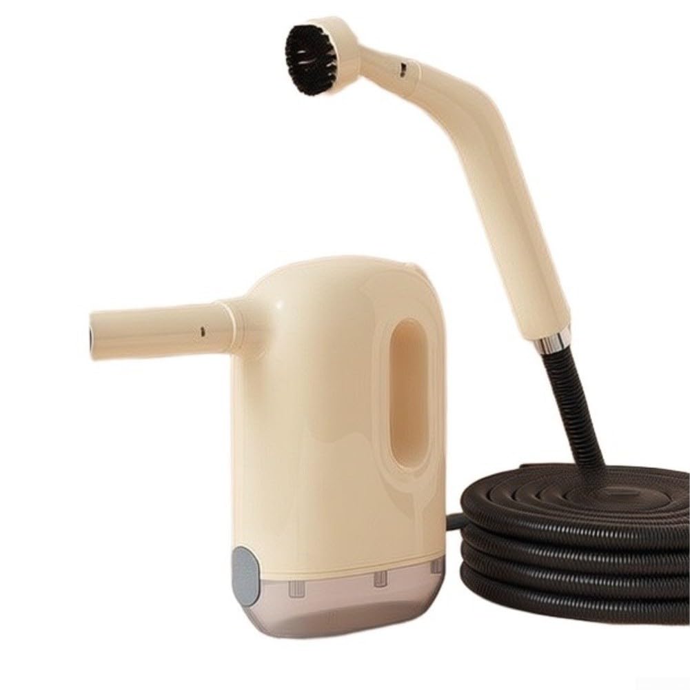 Pulitore a Vapore Portatile 1500W con 8 Accessori per Lavatappeti e Divani - Serbatoio 300ml Riscaldamento (European standard English)