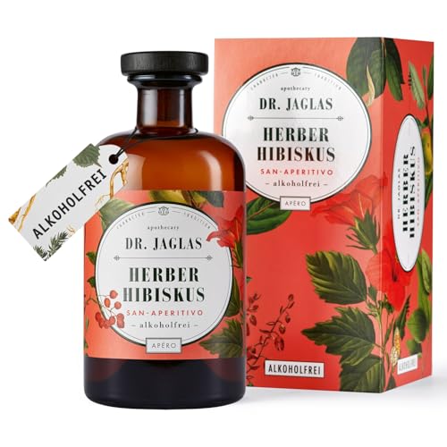 Dr. Jaglas Herber Hibiskus San Aperitivo im Geschenkkarton alkoholfreier Aperitif - alkoholfrei herb und süß mit Whisky...