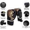 SFEEXUN-Kids-Boxing-Gloves-for-Ages-5-12-Boys-Girls-Leather-Punching-Gloves-for-Punching-Bag-Kickboxing-Muay-Thai-MMA-Sparring-Training SFEEXUN Kids Boxing Gloves for Ages 5-12, Boys Girls Leather Punching Gloves for Punching Bag Kickboxing Muay Thai MMA Sparring Training (Black, 6oz)