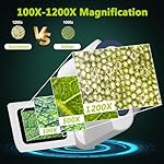 Digital-Microscope1200X-USB-MicroscopeCoin-Magnifier-with-6-Adjustable-LED-Lights-2-LCD-Screen-Microscope-for-Adults-and-Kids-32GB-SD-CardPhoto-and-Video-Mini-Microscope