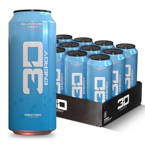 3D Energy Drink - Blueberry Mist, 12-Pack