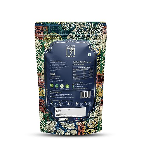 Image of Dabri Chamomile Green Tea 100gm Pouch | Loose Leaf with Natural Chamomile Flowers | Whole Leaf Blend for Stress Relief & Better Sleep | Calming Herbal Tisane | Soothing & Relaxing Wellness Tea