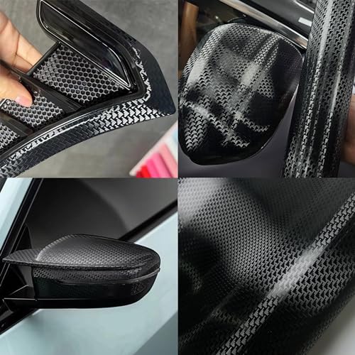 Image of Lypumso Plating Chrome Black Vinyl Wrap Film, Mirror-Like Gloss Finish for Car, Motorcycle | Easy DIY Install & Air Release | Removable No Residue 1ft x 10ft