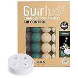 ➤ 【💡24 BOLAS ULTRA RESISTENTES】 - Algodón fino trenzado - Plástico transparente resistente - Uso interior IP44 - ∅6cm - 4 colores (gris pardo, verde agave, beige, blanquecino) - Decoración para la habitación del bebé, niño, en el salón , la entrada, en el patio - Brinda un ambiente realmente acogedor y cálido para una decoración exitosa