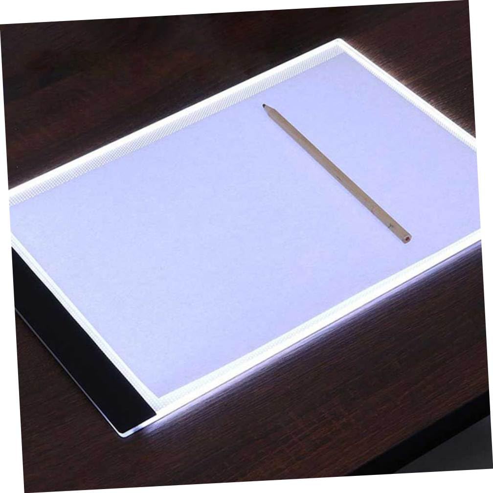 Table Lumineuse de Traçage A4 en Acrylique Blanc, Bloc Mince