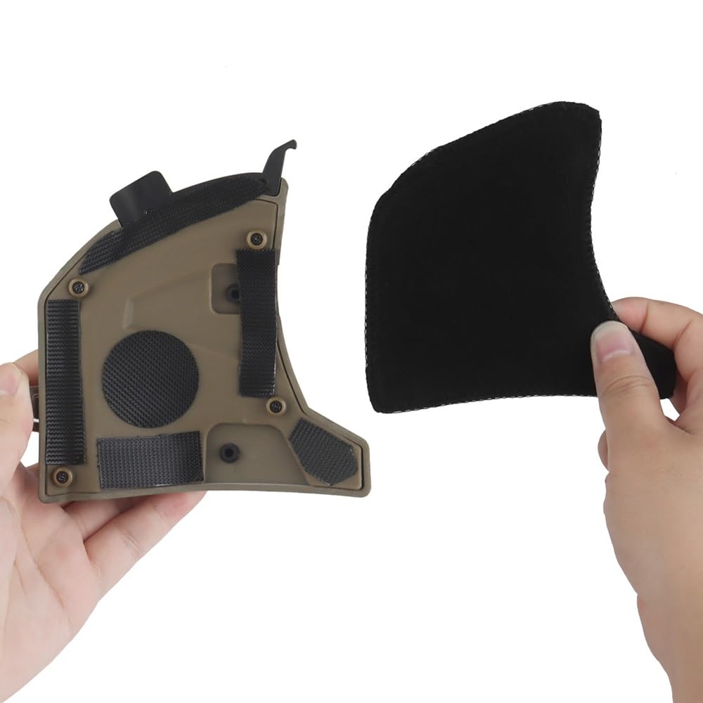 Copertura Laterale For Orecchio Del Casco Tattico Wendy, Accessorio For Guida For Caschi Veloci For Giochi Di Sopravvivenza BBS Paintball CS Cosplay