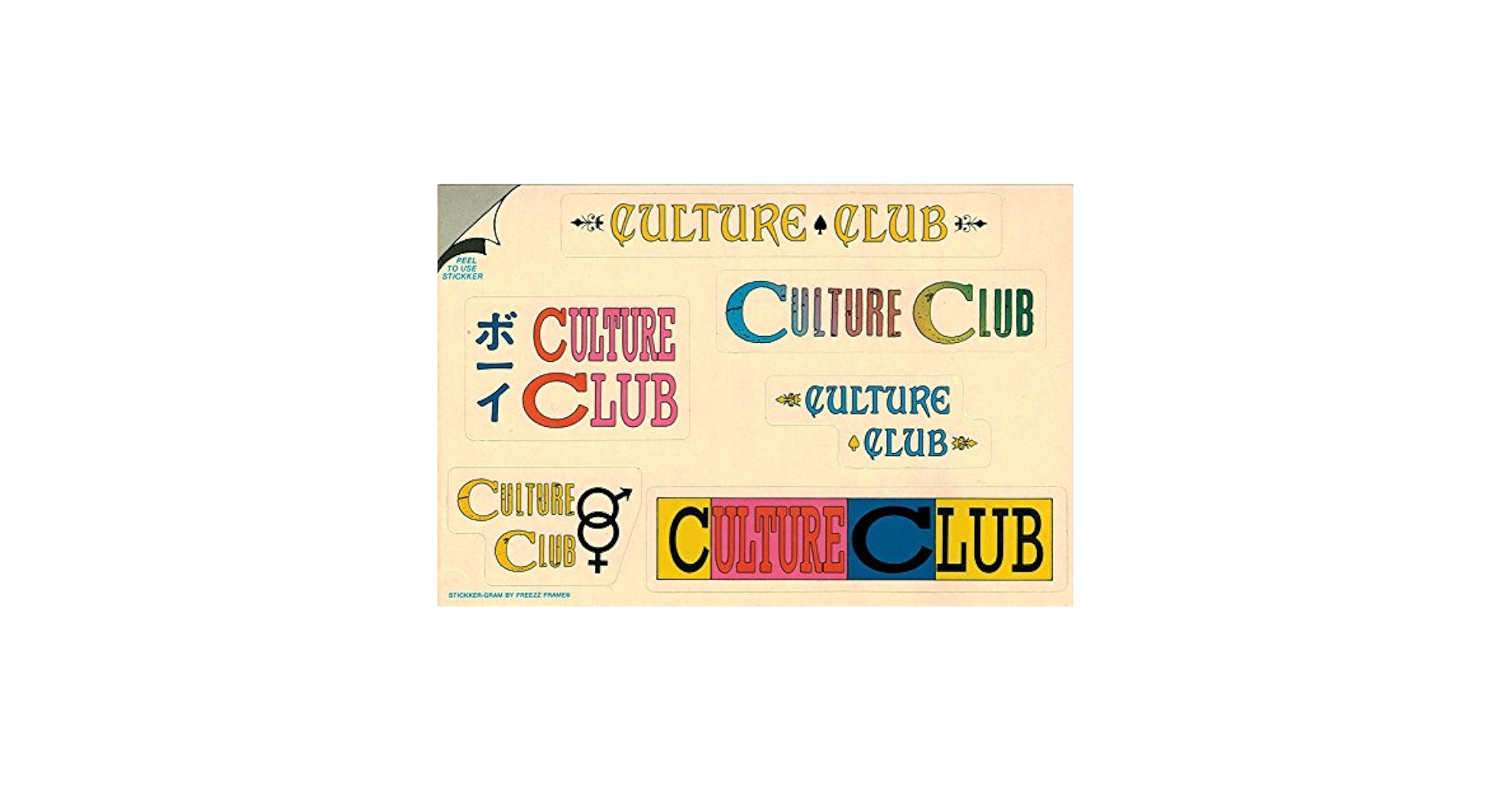 レア 80's culture club ヴィンテージ L シングルステッチ レア 80's culture club ヴィンテージ L シングルステッチ