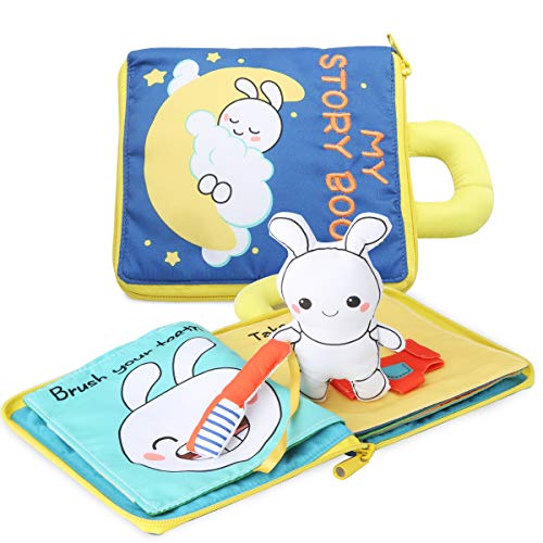 beiens 9 Theme My Quiet Books, Soft Activity Books Nontoxic Fabric Touch and Feel Cloth Books Interactive Sensory First Year 3D Busy Books Toys for Baby, Infant, Toddler, Gift for Baby Shower Birthday