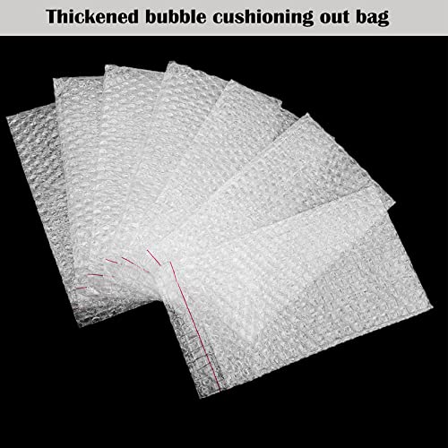 20Pcs Clear Bubble Out Bags, 6X8 Inch Self-Seal Bubble Pouch Protective Wrap For Packing Fragile Items, Double Walled Cushioning Bag For Shipping, Mailing, Moving, Storage #TOP4