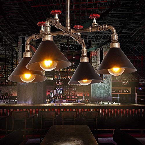 CHHD Vintage Industrial Iron Metal Pendant Ceiling Light Steampunk Retro LOFT Creative Metal Water Pipe Chandelier Bar Restaurant Decoration Kitchen Farmhouse Chandelier E27 steampunk buy now online CHHD Vintage Industrial Iron Metal Pendant Ceiling Light Steampunk Retro LOFT Creative Metal Water Pipe Chandelier Bar Restaurant Decoration Kitchen Farmhouse Chandelier E27 steampunk buy now online