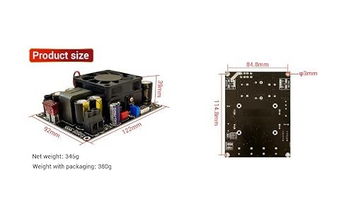 500W DC to DC Boost Power Module dc 11V-27V to 27V-50V Voltage Step Up Boost Power Regulator Converter Module for Audio Amplifiers