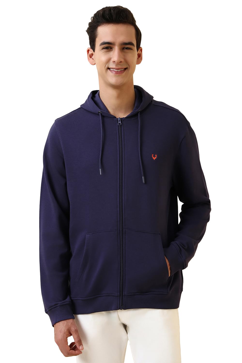 Allen Solly Men's Cotton Hooded Neck Sweatshirt