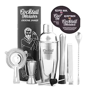 CocktailMeister Premium Cocktail Shaker Set, Professional Cocktail Mixing Set, Cocktail Set Ideal für Zuhause oder die…
