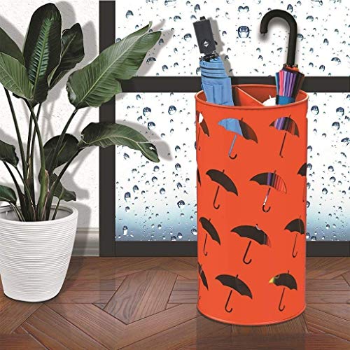 Porte-parapluie multifonction avec support de rangement simple et stable en métal