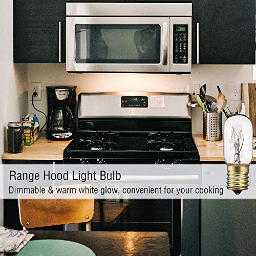 Microwave Light Bulb, Over Stove Appliance Replacement 40W Incandescent For Refrigerator, 40W E17 120V Indicator Intermediate Base Microwave Oven Bulb, Microwaves And The Lava Lamps - Replaces, 8Pack #TOP2