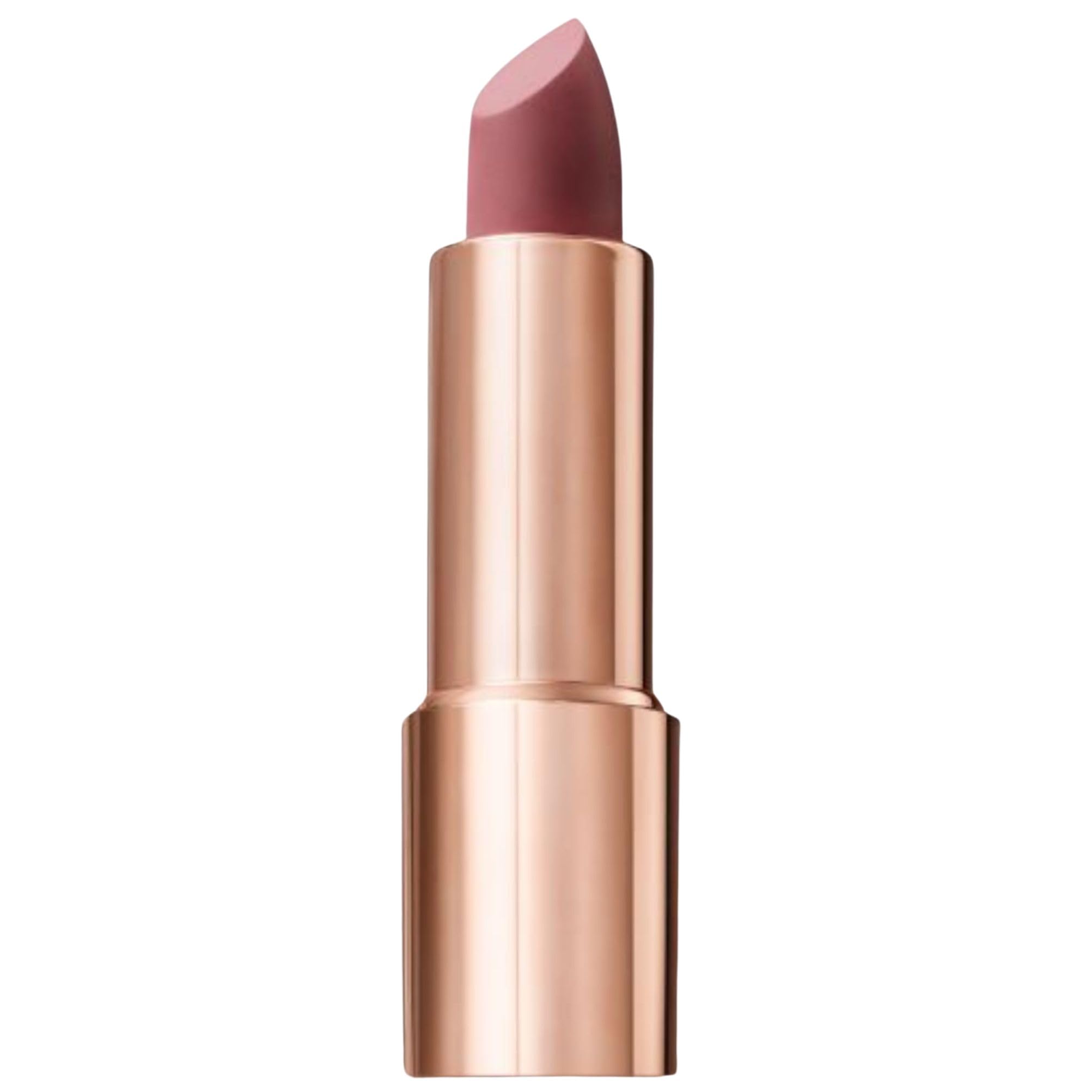 M. Asam Magic Finish Satin Lipstick (0.14 Oz) in a romantic Rosewood Shade, Long-lasting, Silky matte finish without drying out, creamy texture nourishes with Hyaluronic Acid