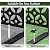 GDNVBRDS 72 Inch Metal Outdoor Privacy Screen Panel, Decorative Privacy Fence for Patio, Garden & Yard, Trash Can Fence Screen, Freestanding, Cross Pattern Black