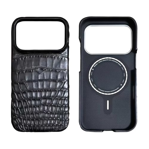 LANZLHL Business Genuine Alligator Skin Crocodile Leather Custom Phone Case for iPhone Case Luxury...