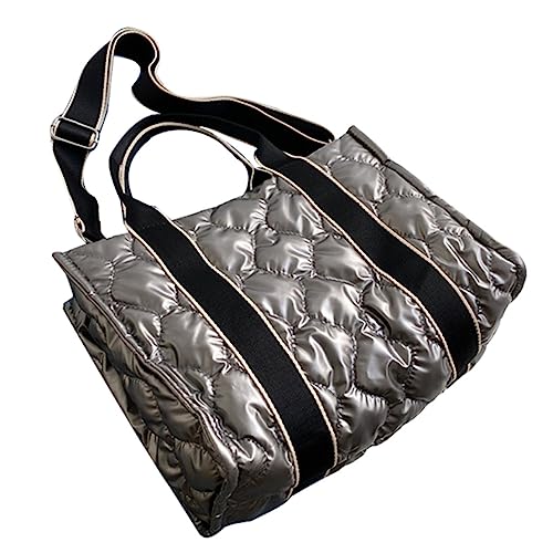 Sac à bandoulière femme en nylon FRCOLOR petit sac à main esthétique noir