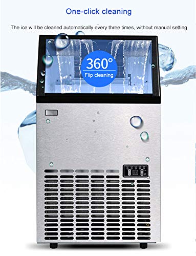 Fabricadora portátil de hielo 121 lbs/24h acero inox miniatura 4