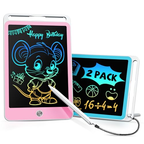 ORSEN Lot de 2 Tablette LCD 8,5 Pouces, Ardoise Magique Effaçable pour Enfants, Tableau Créatif et Jouet Éducatif, Idée Cadeau d'Anniversaire pour Garçons...