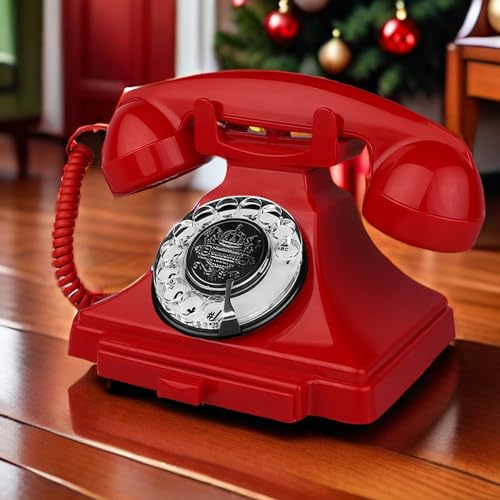 Teléfono Fijo Retro Estilo Antiguo con Cable miniatura 2