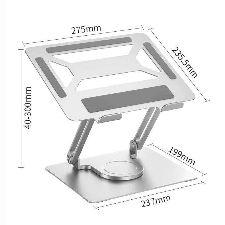 Support Rotatif pour Ordinateur Portable Ergonomique et Pliable - 2