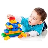 UNIPLAY Antibacterial Soft Building Blocks Basic Series Multi colors 60pcs