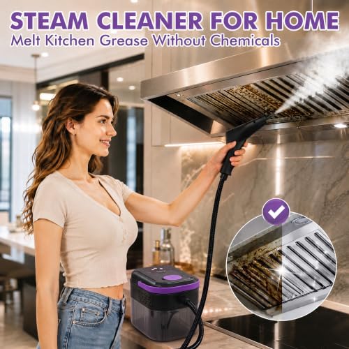 Steam Cleaner for Home, Handheld Steam Cleaner with 10s Fast Heat-Up, 6-Level Adjustable Steam, Portable Steamer for Cleaning, Tile, Grout, Floor, Kitchen, Bathroom, Grease, Car Detailing - image 4