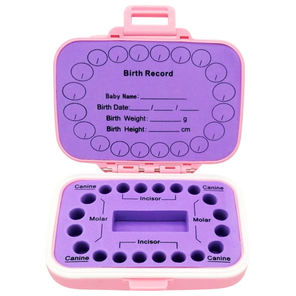 Toddmomy Boîte à Dents Pour Bébés Boîte De Rangement Personnalisée Avec Étiquettes Pour Identification Facile Et Préservation Sécurisée Des Dents De Lait