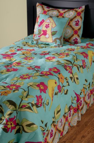 Rizzy Home Birds in Paradise 4-Piece Kids Comforter Set, Full/Queen