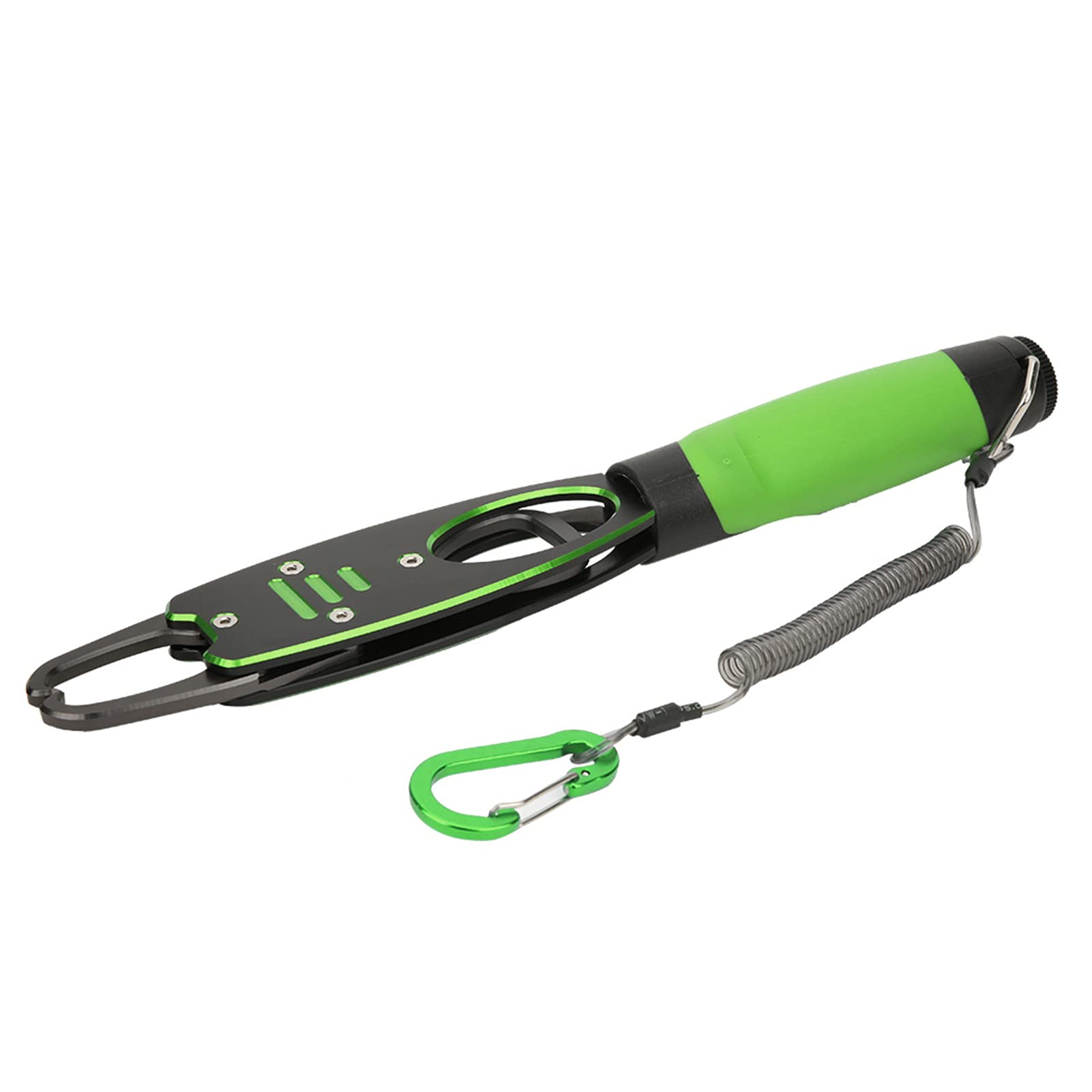 Pince de pêche en alliage d'aluminium de type outil multifonction couleur verte