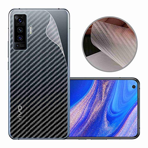 Image of Compatible with Vivo X50 Back Screen Protective Film Carbon Fiber Skin Transparent Screen Guard Sticker