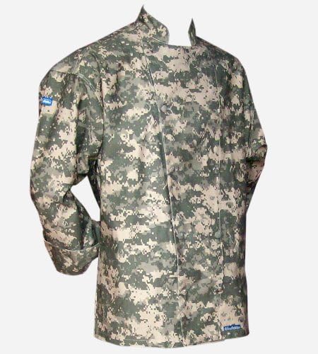 CHEFSKIN Original Long Sleeve Camouflage Chef Jacket in Size 2X
