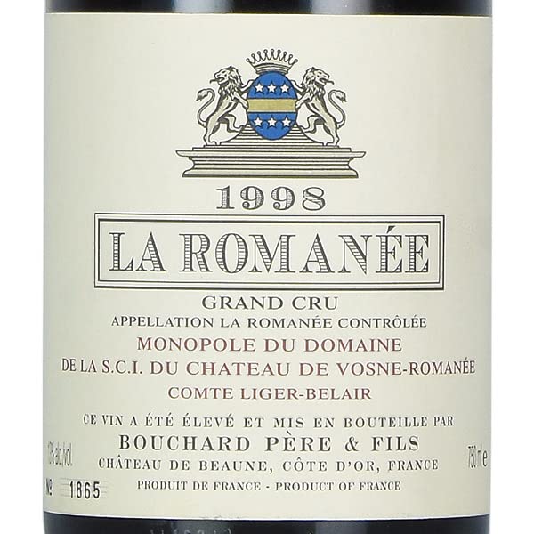 Bouchard Père & Fils La Romanée 1998年 Amazon.co.jp: ブシャール ペール エ フィス ラ ロマネ グラン クリュ