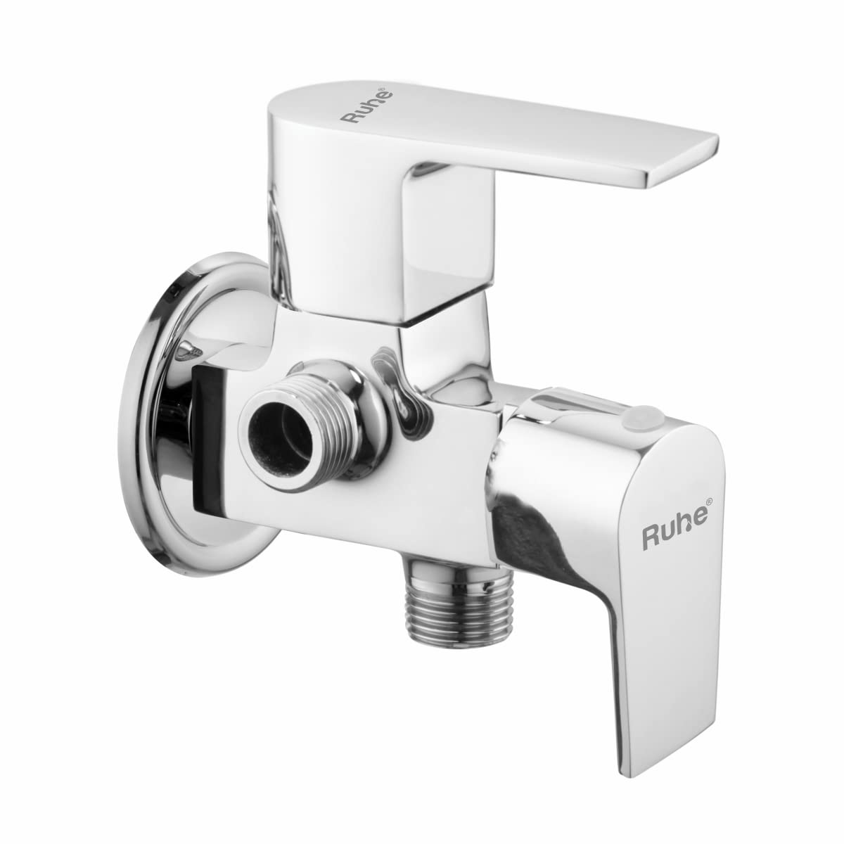 Ruhe® Elixir Angle Valve Two Way Double Handle Faucet/Tap for Connecting Washing Machines | Dishwashers, Hand Showers & Health Faucets | Chrome Finish | Angle Cock Two Way Faucet/Tap (B09MFV2FLQ) Amazon Price History, Amazon Price Tracker
