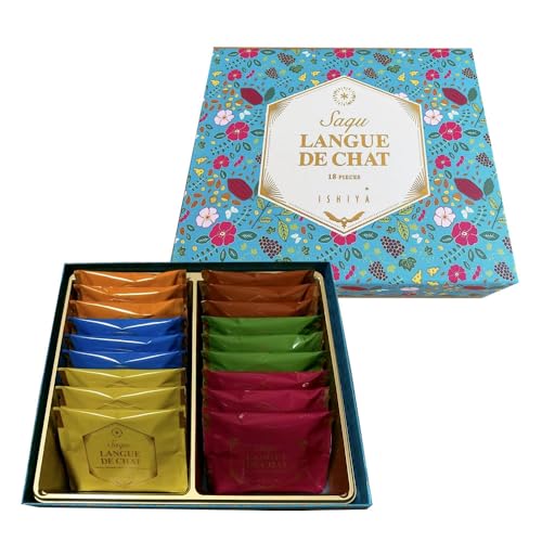 イシヤ ISHIYA サク ラング・ド・シャ アソート 18枚 6種×各3枚 saqu langue de chat 【夏季4月?9月はクール便配送です】