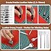 Leather Working Tooling Kit All-in-One Set Leatherworking Crafting Tools with Apron Custom Handbag Cutting Mats Stamping Engraving Punching Sewing Sanding Tools for Leather Making Repair Professional