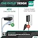 HKY 12V AC DC Adapter Compatible with Crosley CR8005D CR6010A CR6018A CR6230 CR6232A R6233A CR6233D CR6249A CR6251 CR6251A CR6251A-BK CR54cdbc CR54 CD Turntable Record Player Power Cord Charger