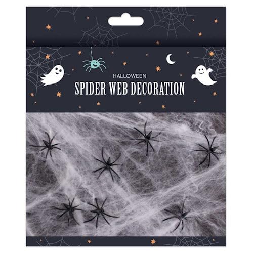 Ditzy Doll Halloween Spider Web Decoration - Spooky Scary House Decoration Party Home