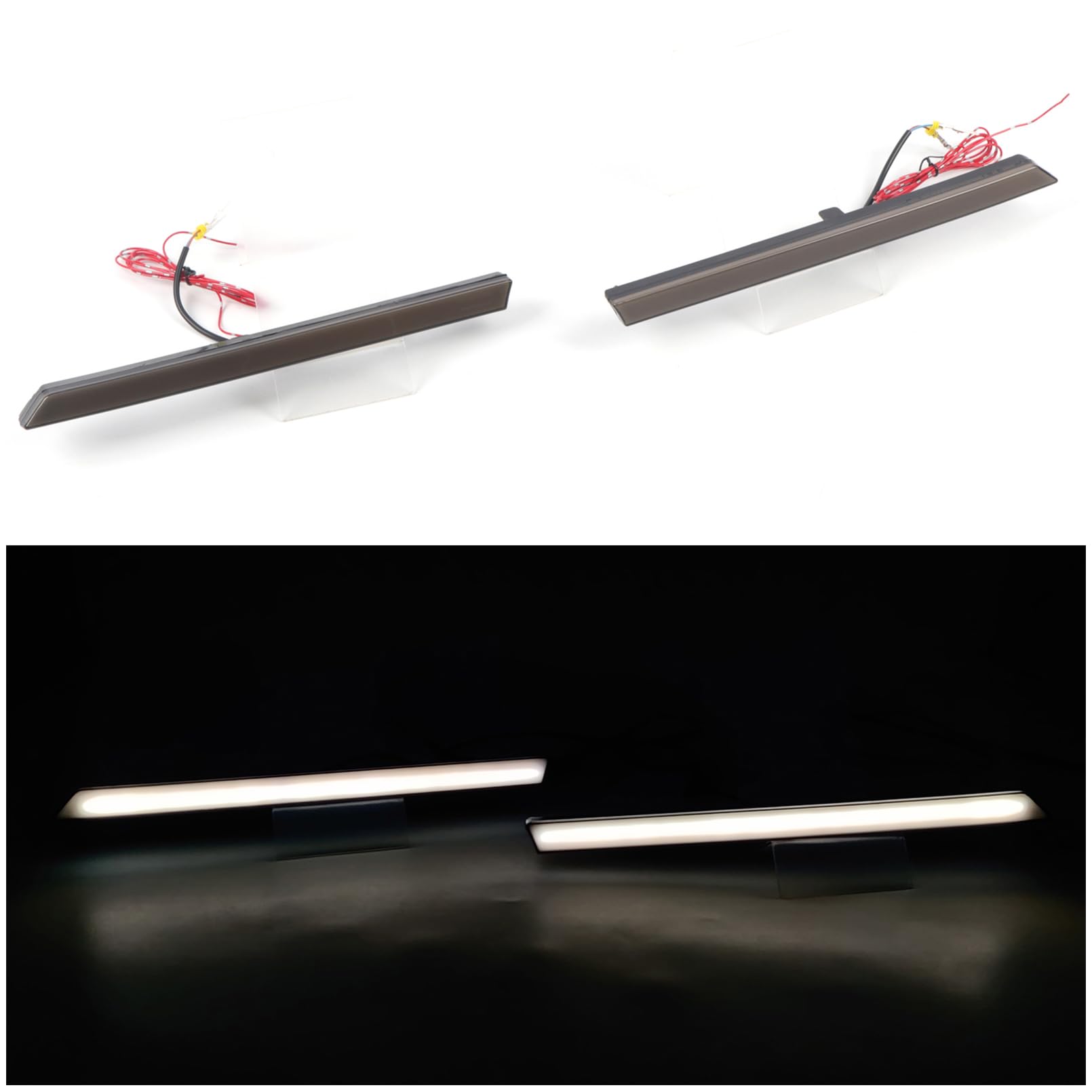 ITrims Car Accessories for Toyota 4Runner 2020 2021 2022 2023 2024 Front Bumper Light Replacement Bumper Grille LED Lamp Daytime Running Light ABS 2PCS (Yellow+White)